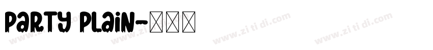 Party Plain字体转换